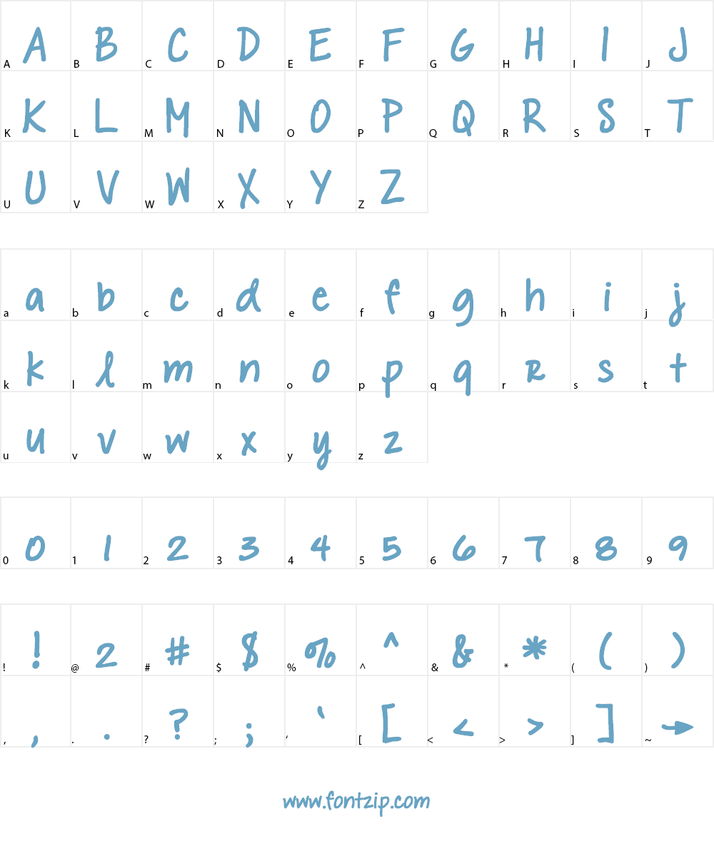 DJB Please Explain Font Character